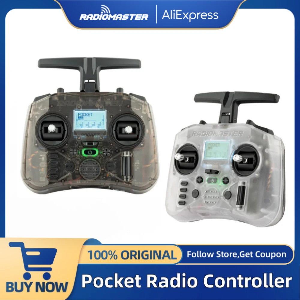 Radiomaster Pocket Elrs M2 - Transmissor Radiomaster Pocket Hall Gimbal M2